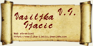 Vasiljka Ijačić vizit kartica
